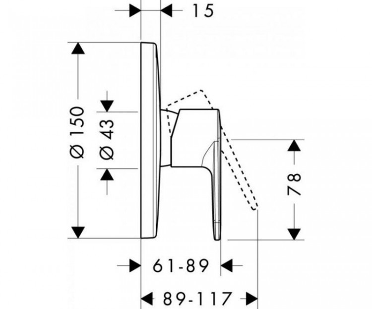 Смеситель для душа Hansgrohe Talis E2 31666000