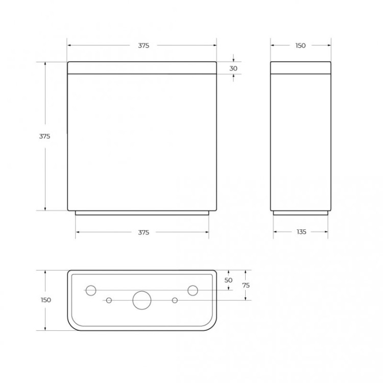 Бачок Cezares BB8134T