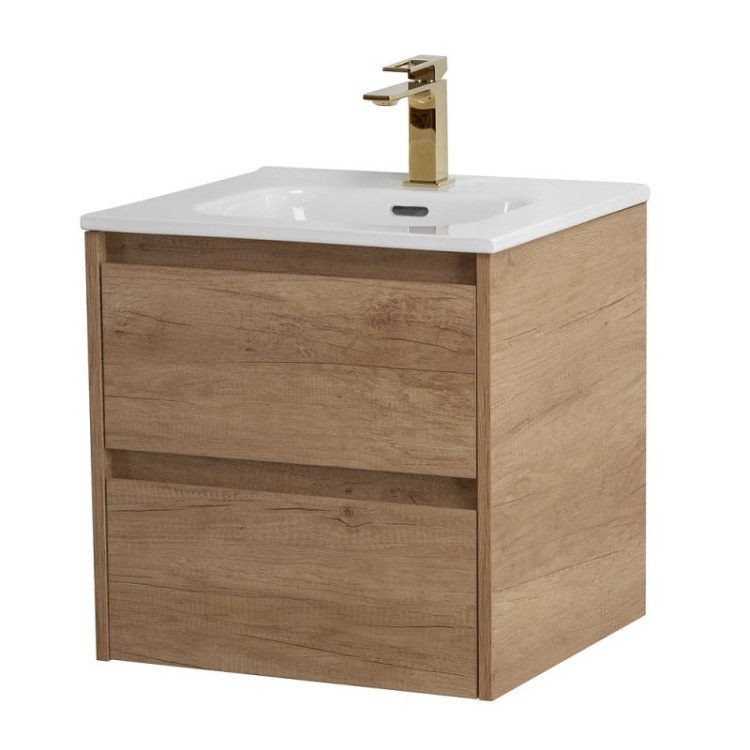 База под раковину подвесная с двумя выкатными ящиками, 500x460x500 BelBagno KRAFT-500-2C-SO-RGB