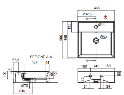 Раковина Scarabeo  Teorema  8031R