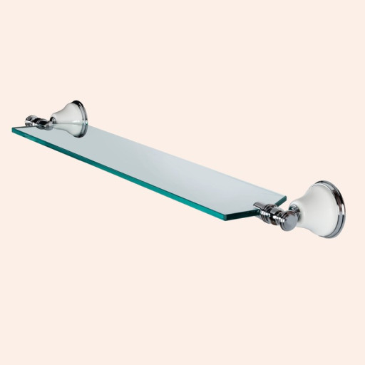 Стеклянная полочка TW Harmony TWHA018bi/cr