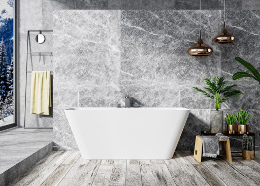 Ванна из искусственного камня Solid Surface 1700x800x600 Cezares CZR-LINER-170-80-60-SSB