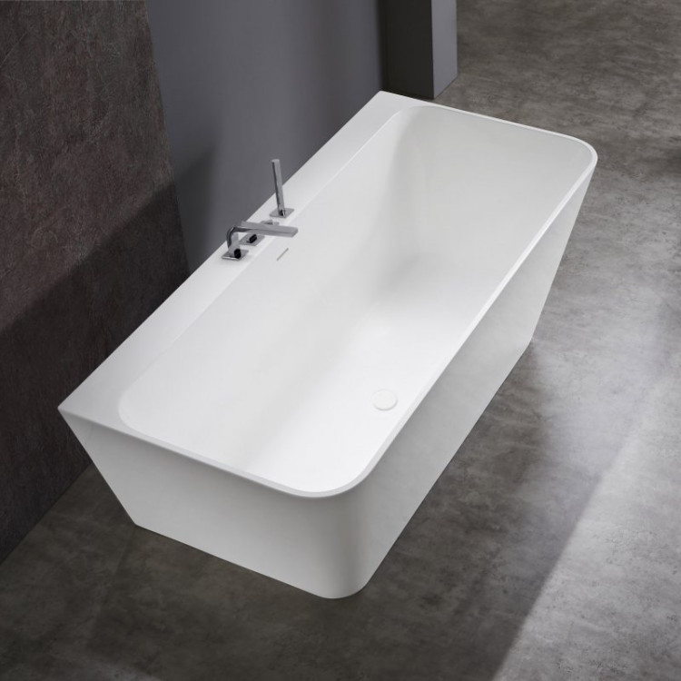 Ванна из искусственного камня Solid Surface 1700x800x600 Cezares CZR-LINER-170-80-60-SSB