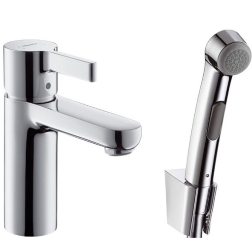 Смеситель для раковины Hansgrohe Metris S 31160000 с гигиеническим душем