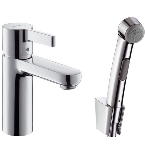 Смеситель для раковины Hansgrohe Metris S 31160000 с гигиеническим душем