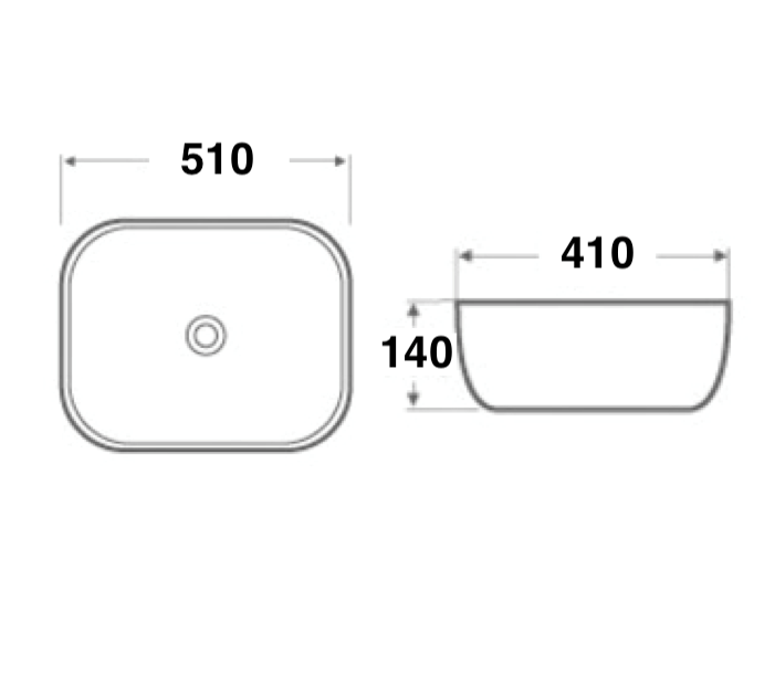 Раковина-чаша Mira 51 MR-5141BY