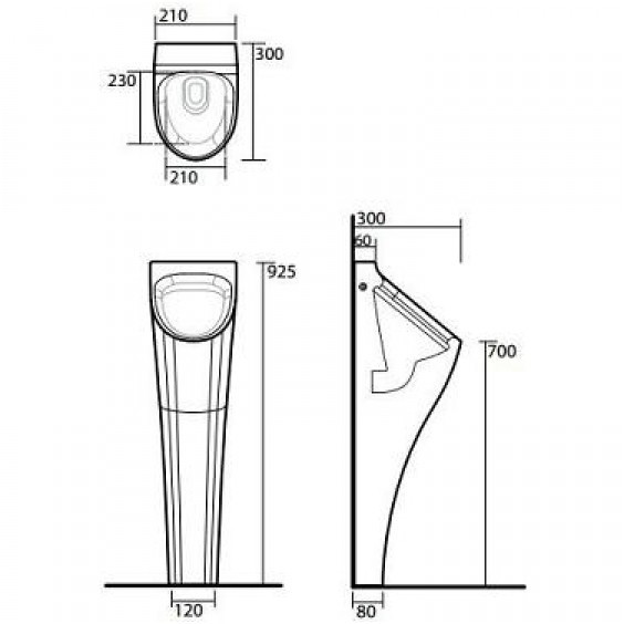 Писсуар Kerasan Aquatech 3730