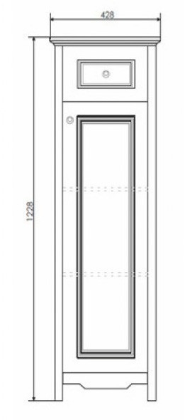 Шкаф пенал Comforty Тбилиси 40