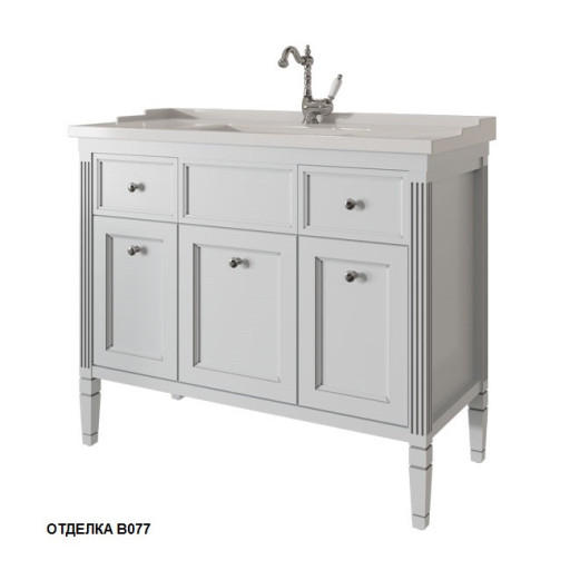 АЛЬБИОН тумба 100 три двери, два ящика