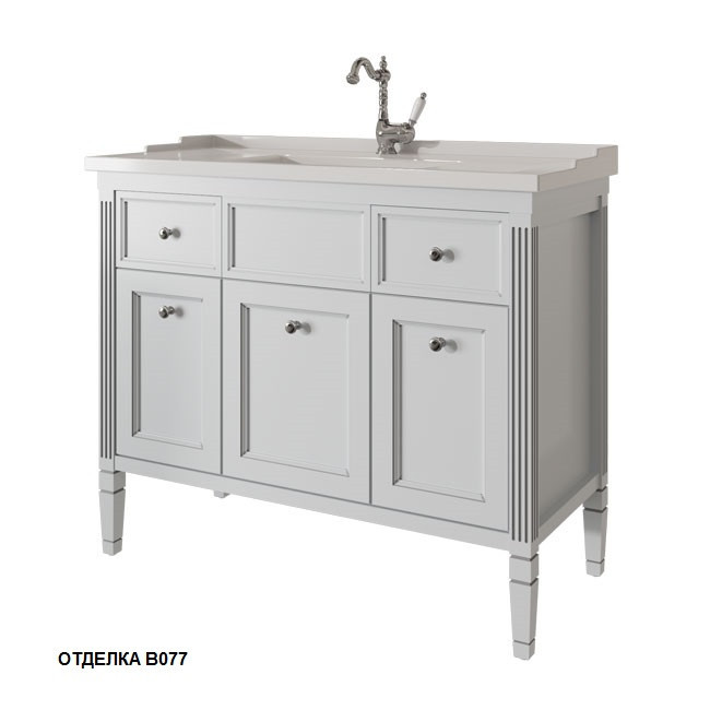 АЛЬБИОН тумба 100 три двери, два ящика