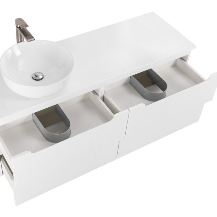 База под керамическую раковину подвесная с двумя выкатными ящиками BelBagno ETNA-600-2C-SO-RW-P