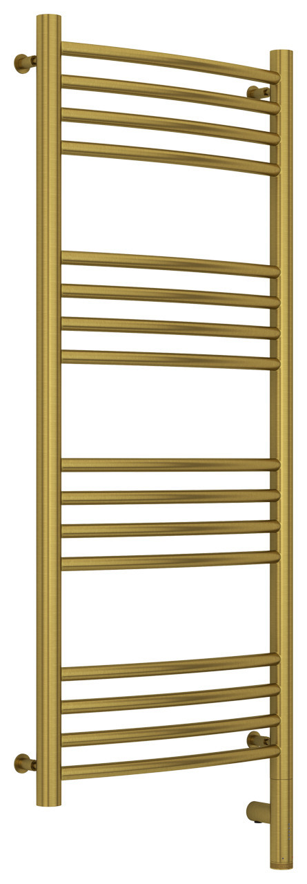 Полотенцесушитель электрический Сунержа Богема 3.0 выгнутая 1000х400 МЭМ правый Состаренная латунь