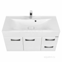 Тумба под раковину Aquaton Диор 100 белый 1A167701DR010