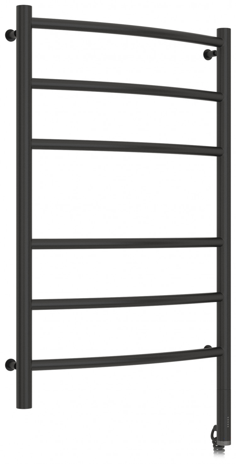 Полотенцесушитель электрический Сунержа Галант МЭМ правый (Матовый чёрный) Матовый чёрный