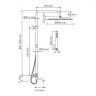 WasserKRAFT A188.117.137.010.CH Thermo Душевой комплект с термостатическим смесителем