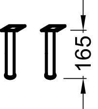 Комплект ножек 16,5 см Jacob Delafon ОБЩАЯ КАТЕГОРИЯ EB1313-NF
