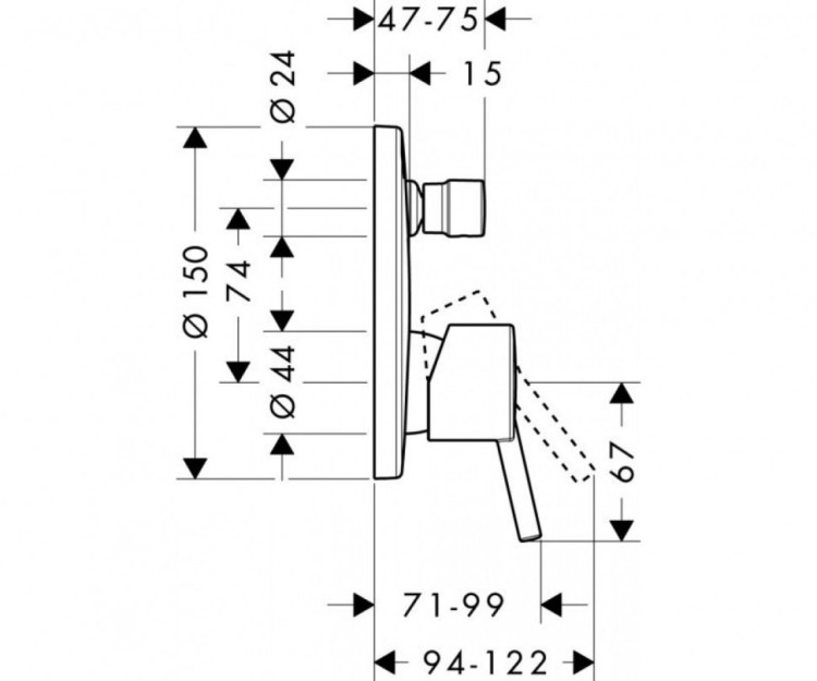 Смеситель для душа Hansgrohe Talis S 32475000