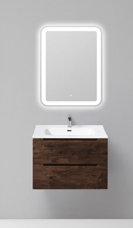 База под керамическую раковину подвесная с двумя выкатными ящиками BelBagno ETNA39-700/390-2C-SO-BL-P