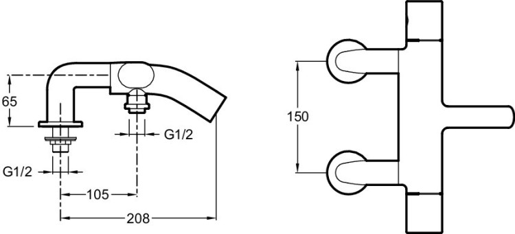 Термостатический смеситель для ванны/душа Jacob Delafon TALAN E10090RU-CP
