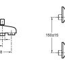 Настенный термостатический смеситель ванна/душ Jacob Delafon ROBUST E75772-CP