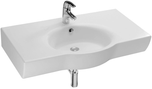 Подвесная раковина-столешница 90.5 см х 47/51.5 см Jacob Delafon OVEE1703-00