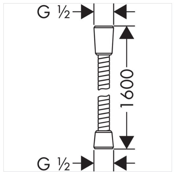 Душевой шланг Hansgrohe Sensoflex 28136000