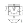 Раковина Hatria Lavabo Susan 65 YOHT