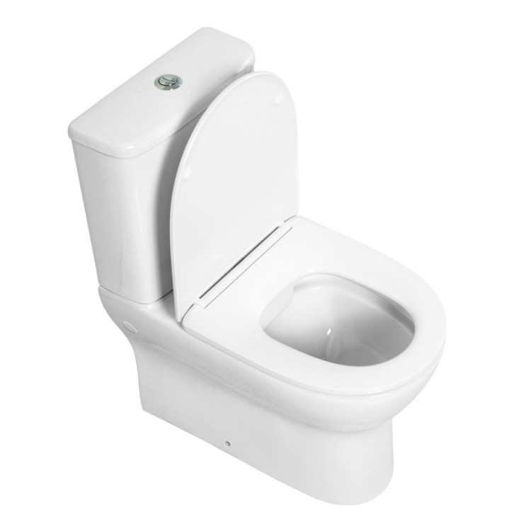 Чаша унитаза с сиденьем дюропласт soft close, P-trap Cezares BB8134CPR/SC