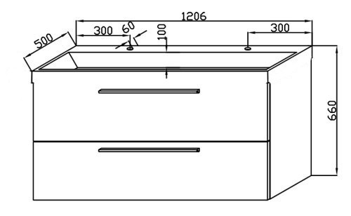 Тумба Kolpa San Jolie 120 под столешницу