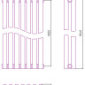 Отопительный радиатор Сунержа Эстет-00 1800х315 7 секций Тёмный титан муар
