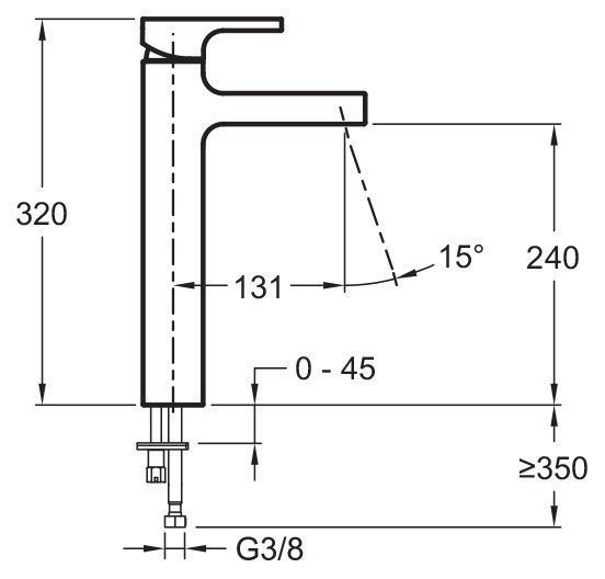 Смеситель для раковины Jacob Delafon Strayt E98340-CP
