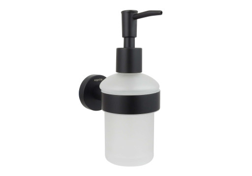 Дозатор Aquatek матовый черный AQ4005MB Вега
