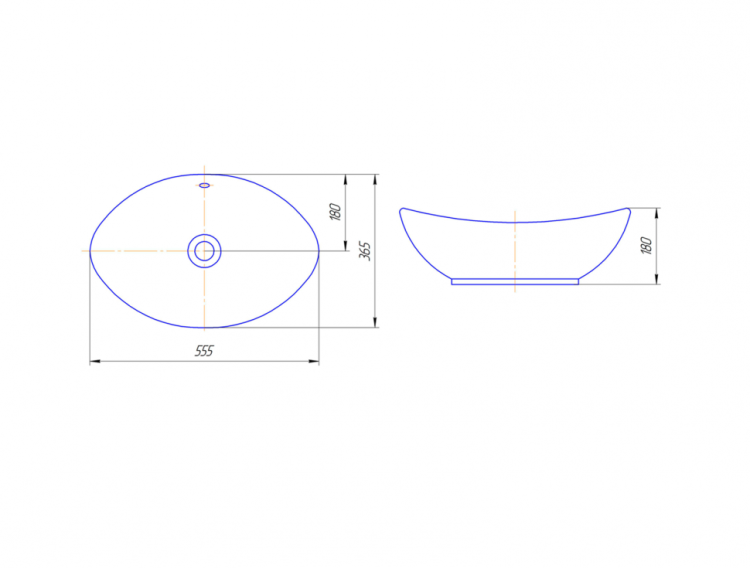 Раковина-чаша Кировит Гамма 56