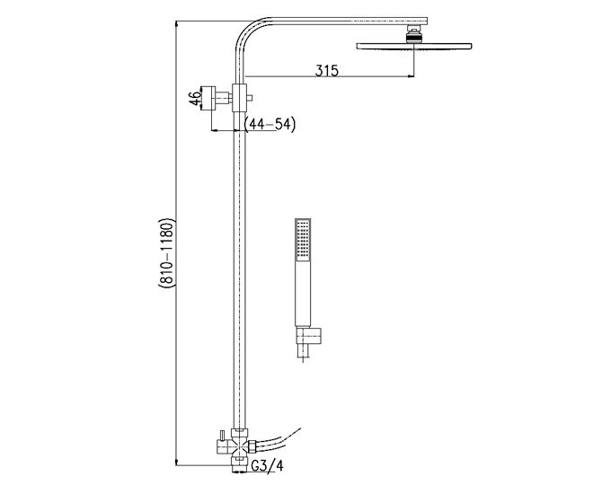 Душевая стойка Rav Slezak SK5000