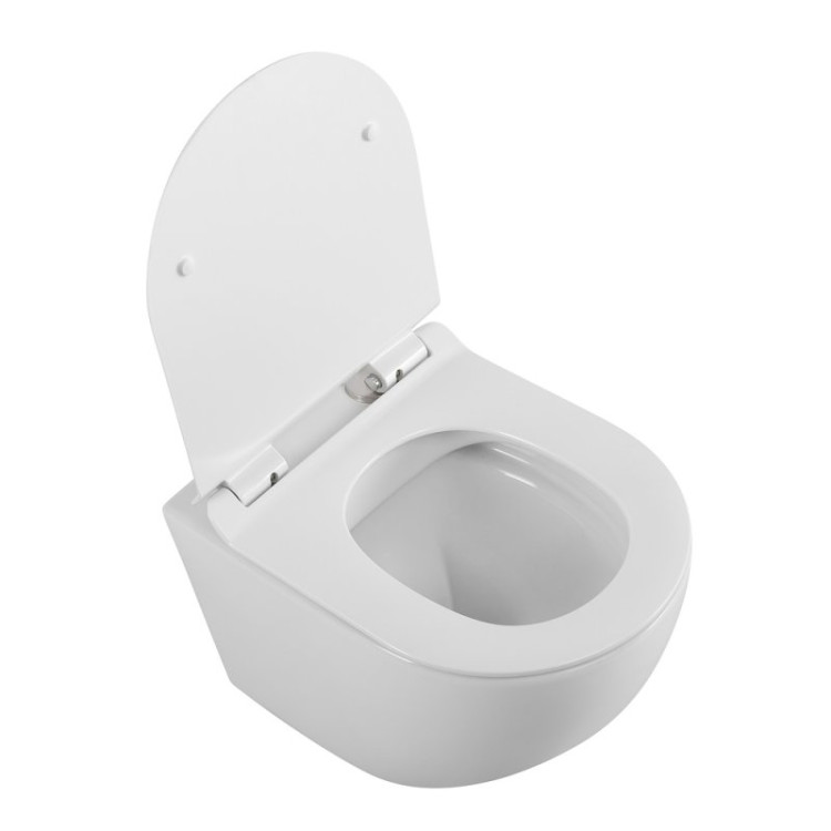 Сиденье быстросъемное дюропласт, soft close, металлическое крепление Cezares BB870SC