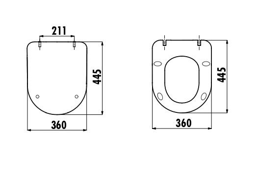 CREAVIT Крышка дуропласт с микролифтом АНТРАЦИТ