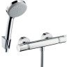 Комплект смесителя для душа Hansgrohe Ecostat Comfort 13116000 с душевым гарнитуром Hansgrohe Croma 27594000