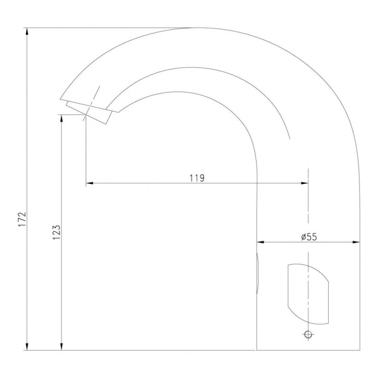 Смеситель Lemark Project LM4656CE для раковины бесконтактный (сенсорный)