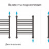 Полотенцесушитель водяной Сунержа Богема+ прямая 500х400 Белый