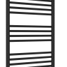 Полотенцесушитель водяной Сунержа Богема с полкой+ 800х500 Матовый чёрный