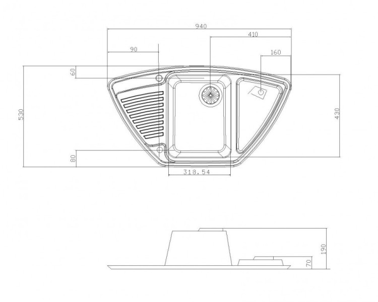 Кухонная мойка Акватон Лория