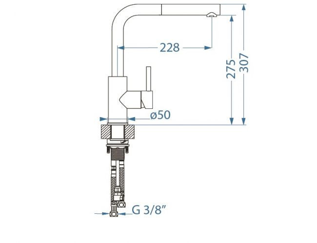 Смеситель для мойки ALVEUS ZEOS P MONARCH COPPER