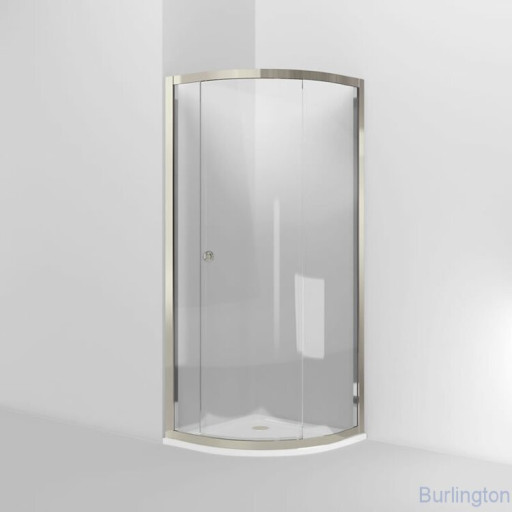 Квадрант 800mm с раздвижной дверью, никель [ARC48]