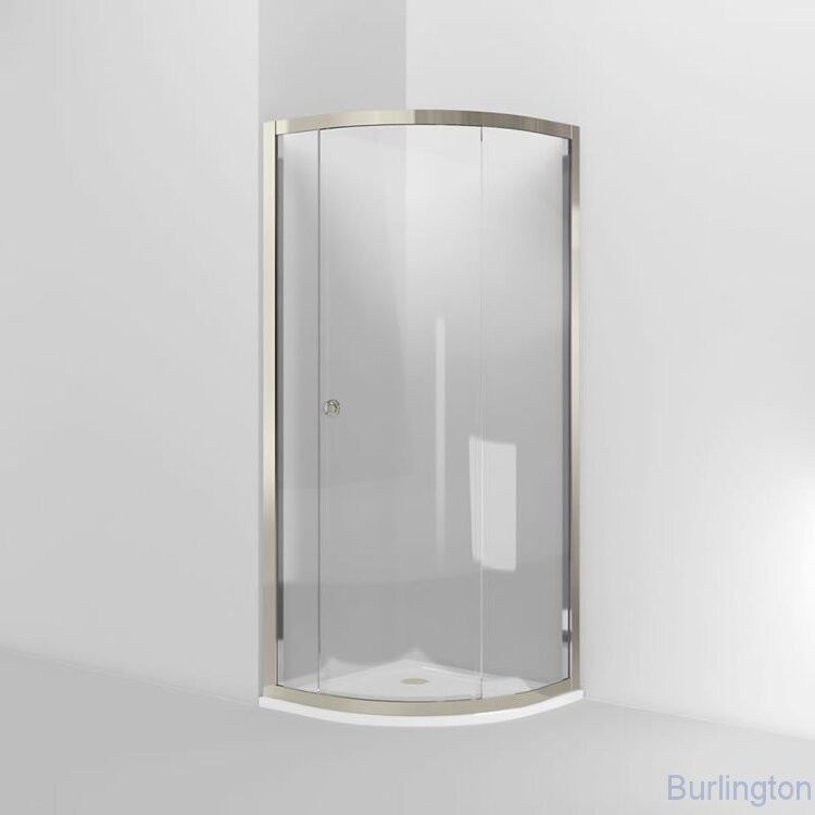 Квадрант 800mm с раздвижной дверью, никель [ARC48]