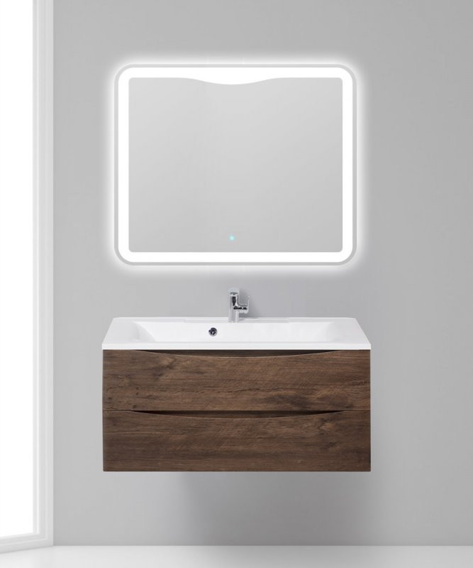 База под раковину подвесная с двумя выкатными ящиками, 1000x445x500 BelBagno MARINO-1000-2C-SO-BL-P