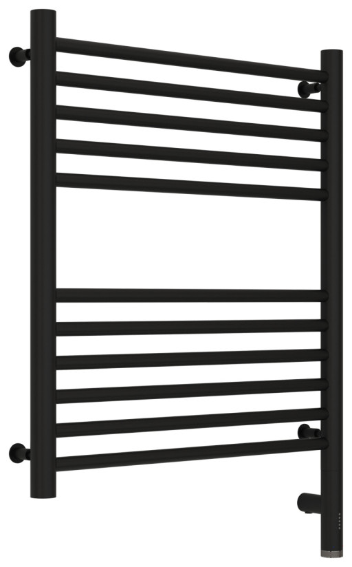 Полотенцесушитель электрический Сунержа Богема 3.0 прямая 600х500 МЭМ правый Матовый чёрный