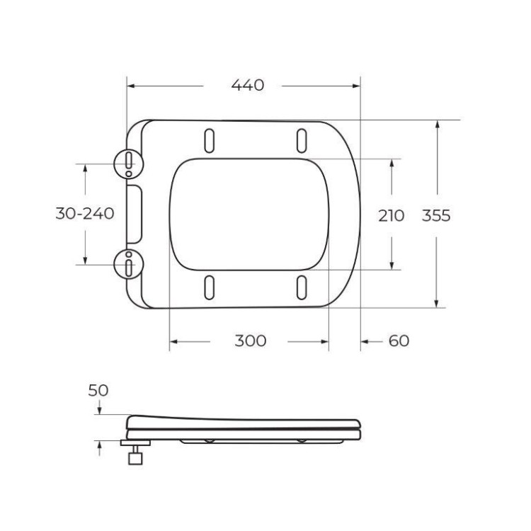 Сиденье быстросъемное, дюропласт, soft close, металлическое крепление BelBagno BB132SC