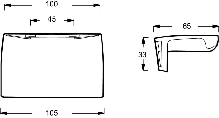 Комплект из двух хромированных ручек Jacob Delafon ОБЩАЯ КАТЕГОРИЯ E75110-CP