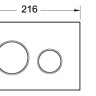 Кнопка смыва Tece Loop Plastic 9240626 для унитаза