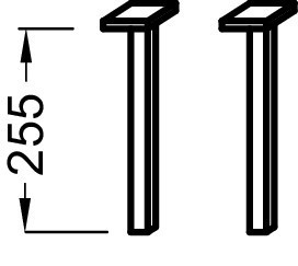 Ножки 25,5 см Jacob Delafon ОБЩАЯ КАТЕГОРИЯ EB194-NF